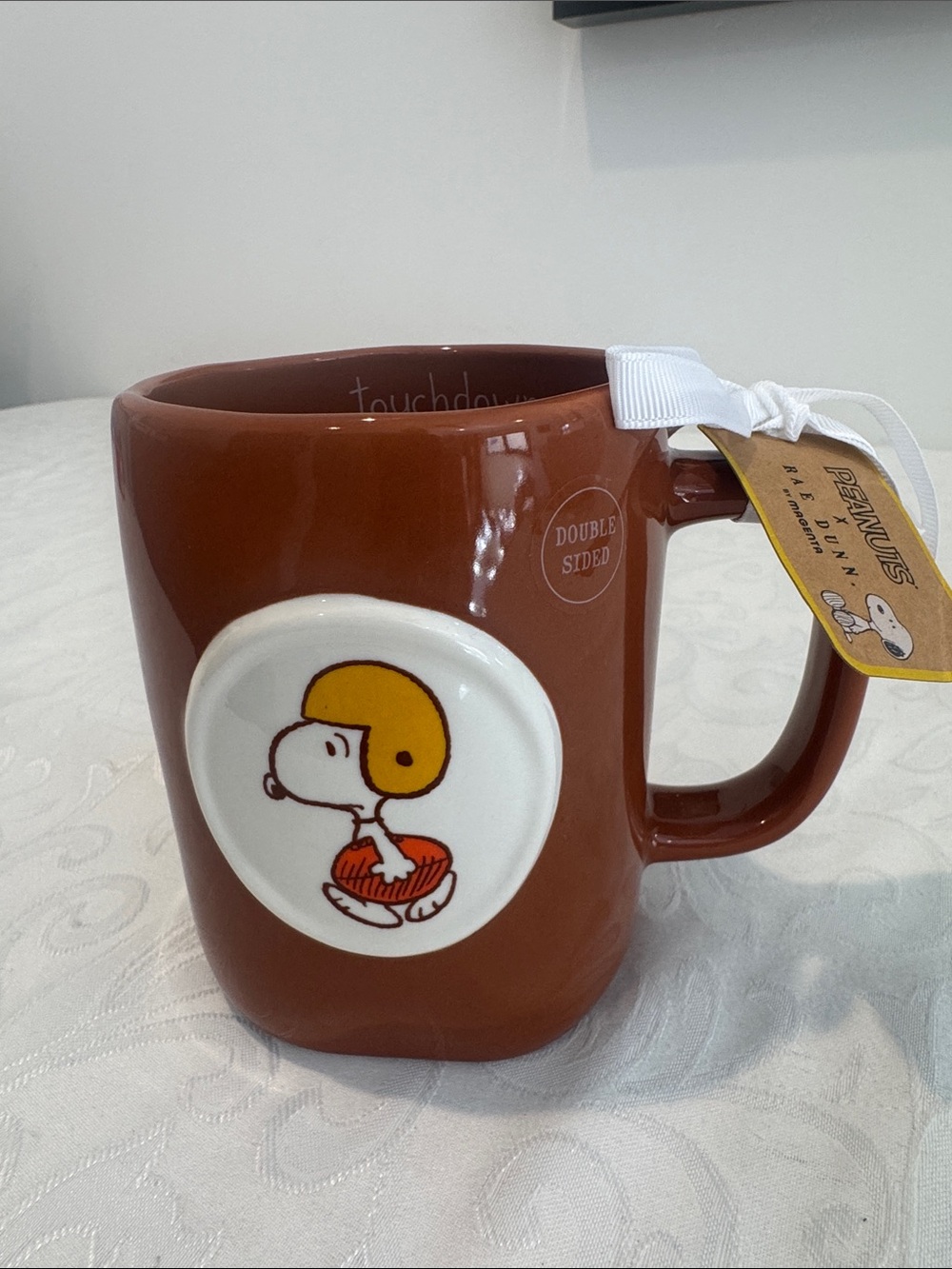 🏈🍁Peanuts X Rae Dunn Football Mug